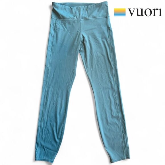 Vuori Stride Women's Legging Like New Condition Rip Tag Dark Luna Teal Small - Picture 2 of 10